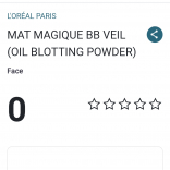 Mat Magique BB Veil (Oil Blotting Powder)