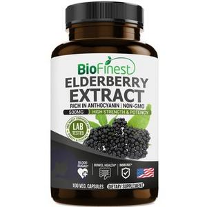 Elderberry Extract (Sambucus) Supplement With Anthocyanins