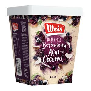 Dairy Free Boysenberry Acai and Coconut Ice Cream
