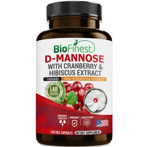 D Mannose Supplement With Cranberry And Hibiscus Extract