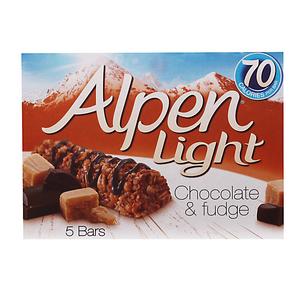 Light Chocolate and Fudge Bars