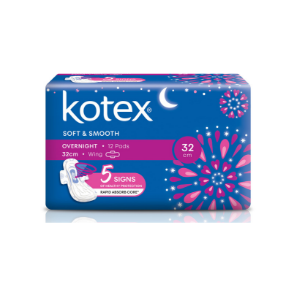 KOTEX® Soft and Smooth Overnight Wing