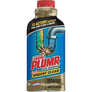 Liquid-Plumr Clog Destroyer Plus+ Urgent Clear