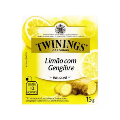Chá Twinings limão com gengibre em sachê