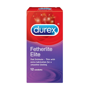 Durex Fetherlite Elite Condoms (extra lubricated) x12