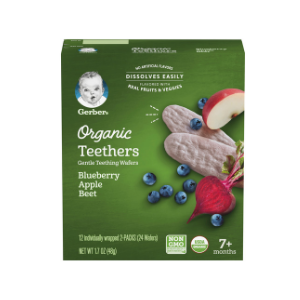 Organic Teethers (Blueberry/Apple/Beet)