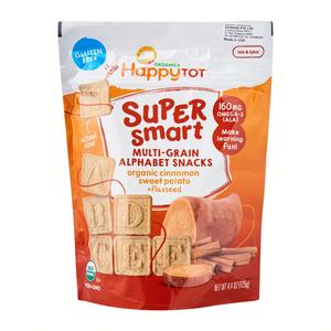 Happy Tot Super Smart Multi-Grain Alphabet Snacks