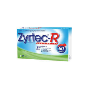 Zyrtec R Rapid Relief Film-Coated Tablet 10Mg