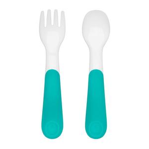 On-The-Go Plastic Fork And Spoon Set With Travel Case
