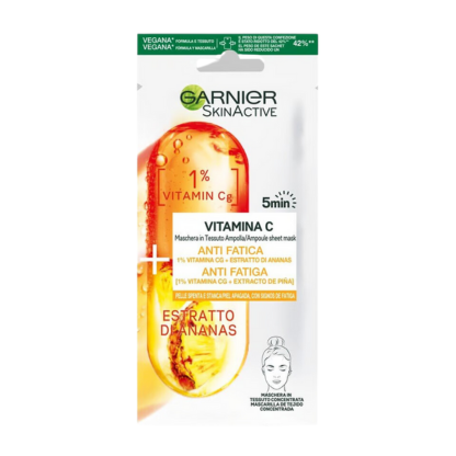 Garnier Skin Active Vitamin C Anti-Fatigue Ampoule Sheet Mask 15g