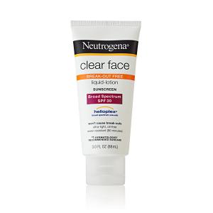Clear Face Liquid Lotion Sunscreen Broad Spectrum SPF 30