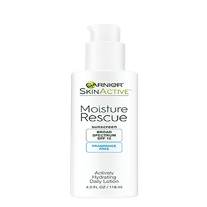 MOISTURE RESCUE ACTIVELY HYDRATING DAILY LOTION FRAGRANCE FREE SPF 15