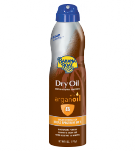 Banana Boat® Clear UltraMist® Dry Oil Spray Sunscreens with Argan Oil SPF 8