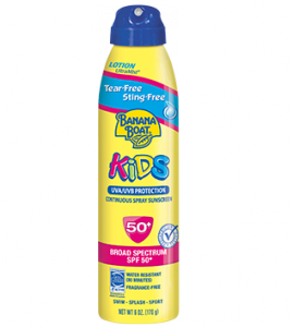Banana Boat® Kids Tear-Free Sting-Free Continuous Lotion Spray Sunscreen SPF 50+