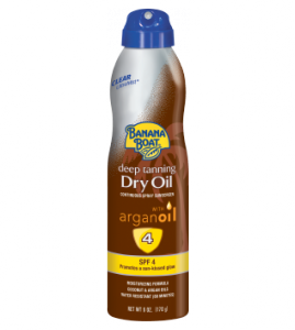 Banana Boat® Clear UltraMist® Dry Oil Spray Sunscreens with Argan Oil SPF 4