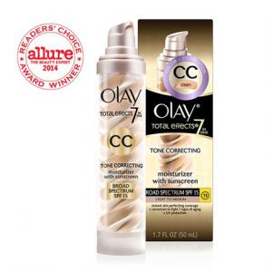 OLAY TOTAL EFFECTS TONE CORRECTING CC CREAM WITH SPF 15 LIGHT TO MEDIUM