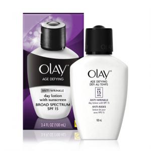 OLAY AGE DEFYING ANTI-WRINKLE DAY LOTION WITH SUNSCREEN BROAD SPECTRUM SPF 15