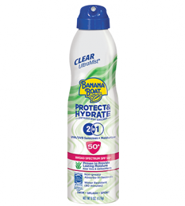 Banana Boat® Protect & Hydrate™ Clear Spray Sunscreens SPF 50+