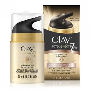 OLAY TOTAL EFFECTS MOISTURIZER PLUS GRADUAL SUNLESS TANNER