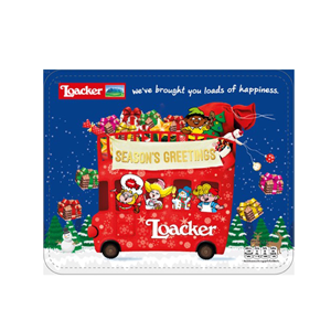Season's Greeting Christmas Gift Tin Wafer Cookies