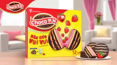 Bánh Chocolate Marshmallow Choco P&N Dâu